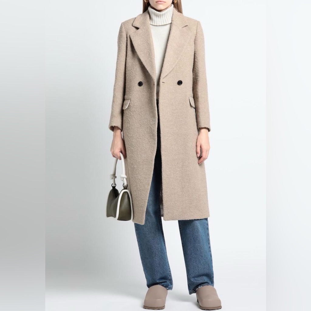 Sandro Double Breasted Long Coat